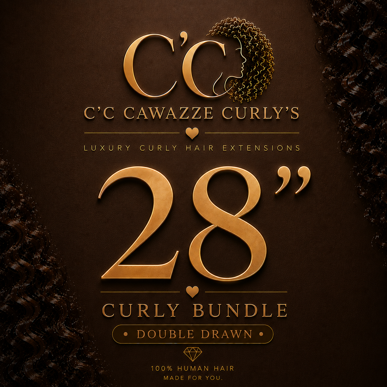 C'C Cawazze Curly's Curly Bundle – 28"
