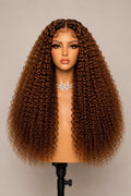 Lace Front Curly Wig – Honey Brown