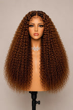 Lace Front Curly Wig – Honey Brown