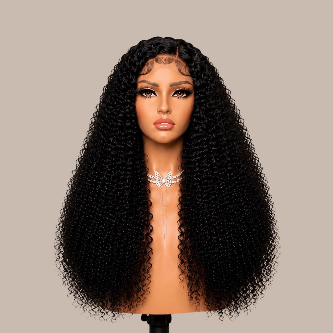 Lace front Curly Wig – Natural Black (1B)